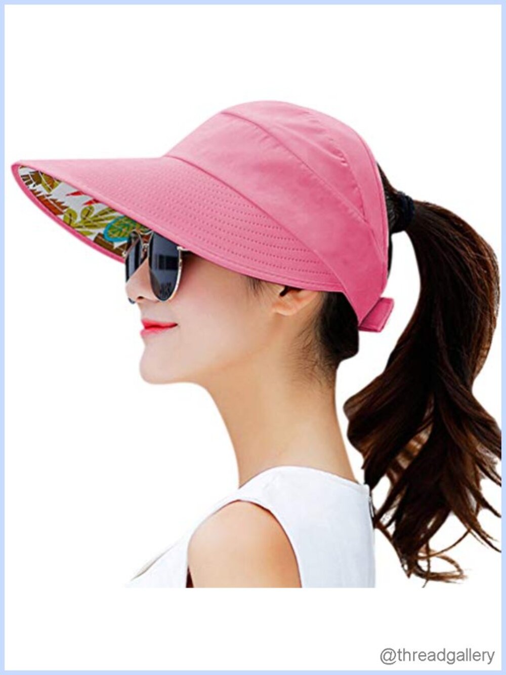 Women Sun Hat Wide Brim UV Protection Summer Beach Packable Visor